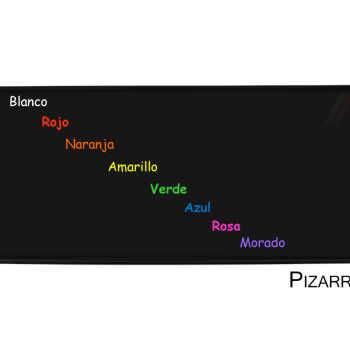 Pizarrón Negro Reforzado para Plumones Fluorescentes - Chico